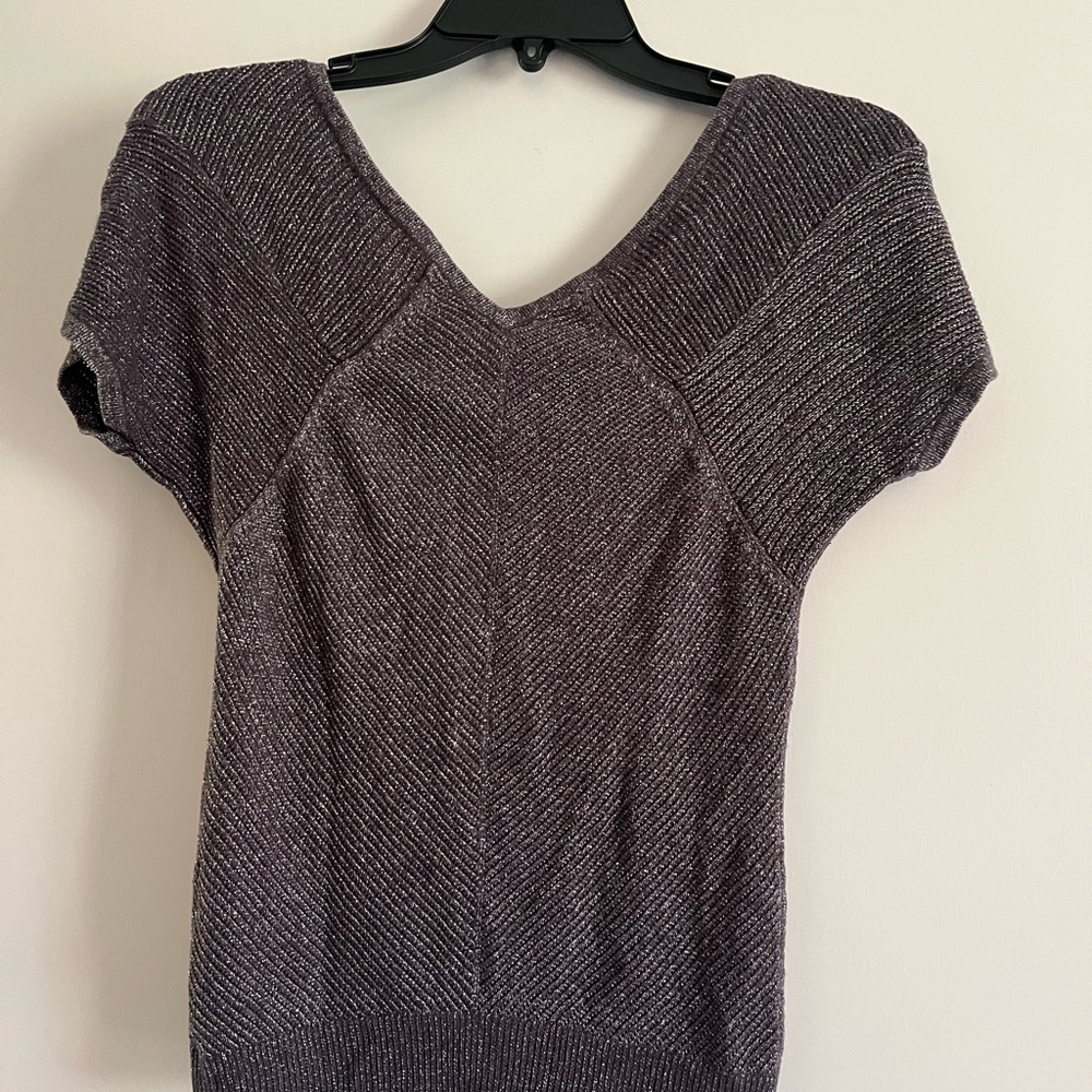 Studio Y Women's V-Neck Sweater in Deep Purple